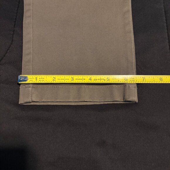 Dockers Pants 28x28 Slim Fit Workday Khaki Smart 360 Flex Dark Pebble/Brown - Picture 13 of 13